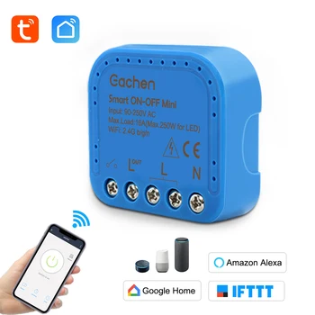

Eachen WiFi Smart ON-OFF Mini Switch using Tuya Smartlife App works with alexa google home