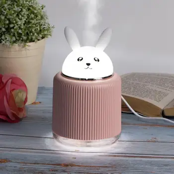 

300ml Mute Air Humidifier Cute Rabbit Shape USB Aroma Essential Oil Diffuser Fogger Mist Maker for Car Home Office Desktop