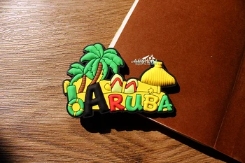 

Caribbean Sea ARUBA Tourist Travel Souvenir 3D Rubber Refrigerator Fridge Magnet GIFT IDEA