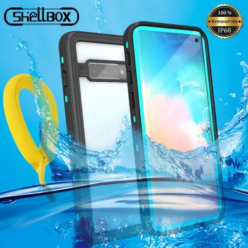

IP68 Underwater Waterproof Phone Case For Samsung Note 10+ Plus S10 S8 S9 Plus Diving Water Proof Stand Case For Galaxy Note 8 9