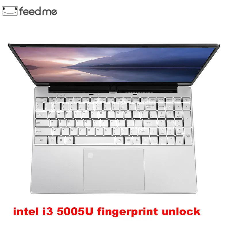 Feed Me 15,6 дюймовый ноутбук Intel J3455 4 ядра 6 ГБ Оперативная память ips 1080 P полноценная клавиатура узкой каймой Bluetooth 4,0 Тетрадь с RJ45