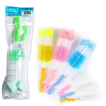 Детская соска бутылка молока чашка щетка для детской бутылочки щетка для сосков набор-случайный