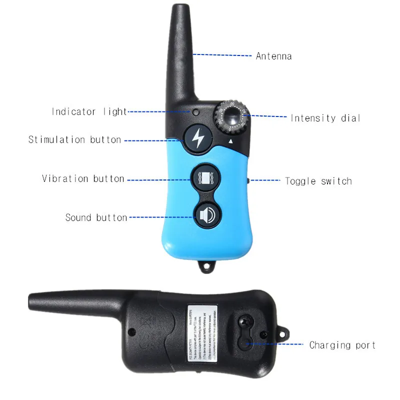 Wireless Electric Dog Pet Fence Waterproof Ultrasonic Training Collars Dog Training System With 1 Remote 2 Collars