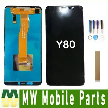 

For Wiko Y80 LCD Screen +Touch Screen Assembly Digitize Black White Color with tools Tape