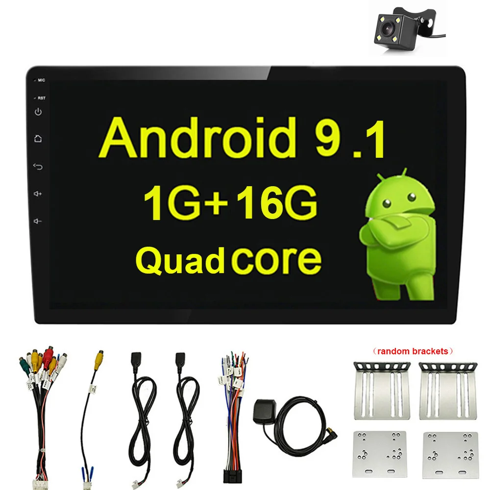1 16G cam Универсальный Android 9,1 2Din автомобильный Радио gps Navi для Nissan TOYOTA Kia RAV4 Honda VW hyundai 10," HD Авторадио Зеркало Ссылка аудио - Цвет: 1 16G cam