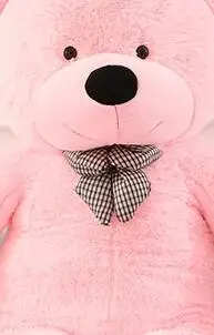 PINK 80 до 230 см Американский пустой плюшевый медвежонок, пальто милый бурый медведь, оболочка большого размера, мягкий плюшевый мишка, ненабитая кукла, подарки для детей, сделай сам - Цвет: PINK
