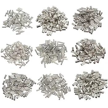 

100Pcs Tin-coated Copper Material Uninsulated Terminal 0.5mm2-6.0mm2 Bootlace Ferrules Cord End Electrical Cable Crimp Connector