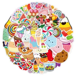 10/30/50Pcs Nourriture Bonbons Colorés Autocollants Vélo Bagage Guitare Cool Ordinateur Portable Autocollants Graffiti Étanche Autocollants Enfants Jouets Pour Les Filles 