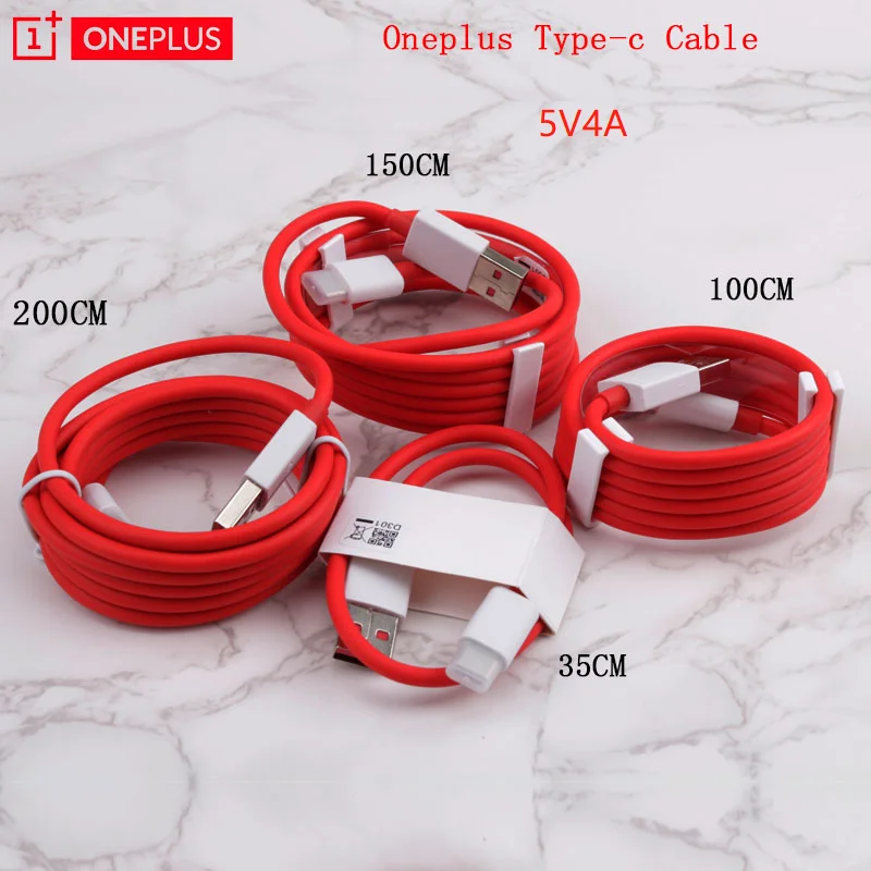 Оригинальный Oneplus 6T 6 5t 5 3t 3 кабель для приборной панели/деформации заряда 4A