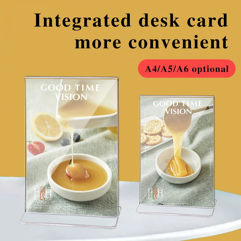 T-Shaped All-In-One Acrylic Billboard Stand-Up Card Stand A5 Price List A4-A6 Menu Crystal Brand | Красота и здоровье