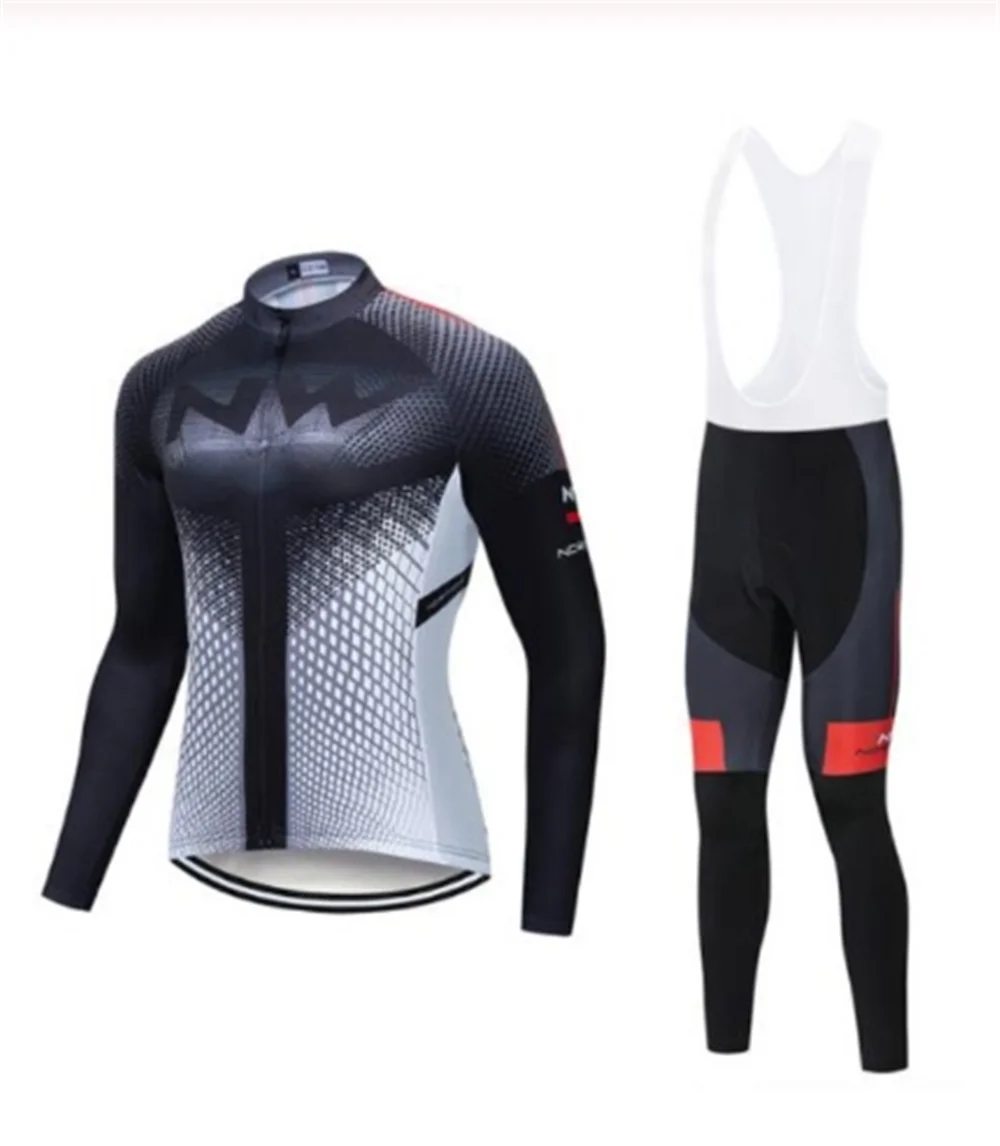 Northwave комплект одежды для велоспорта с длинными рукавами NW Pro team Jersey мужской костюм дышащий Открытый спортивный велосипед MTB Одежда paded 1 - Цвет: 1