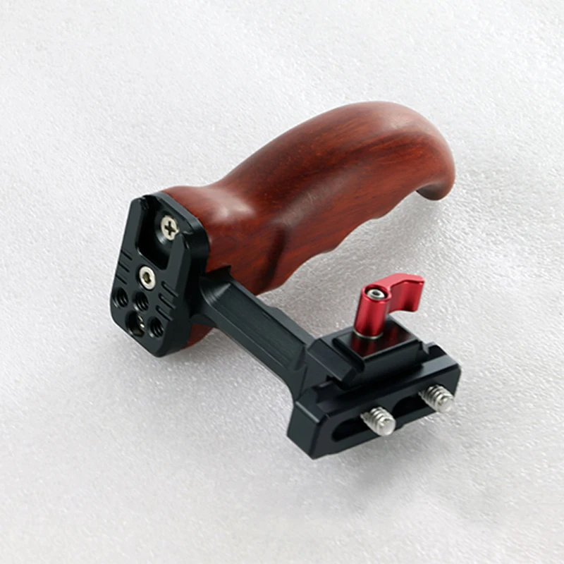 Hontoo Wooden Handle Hand Grip Nato Side Handle Dslr Cage Handle W