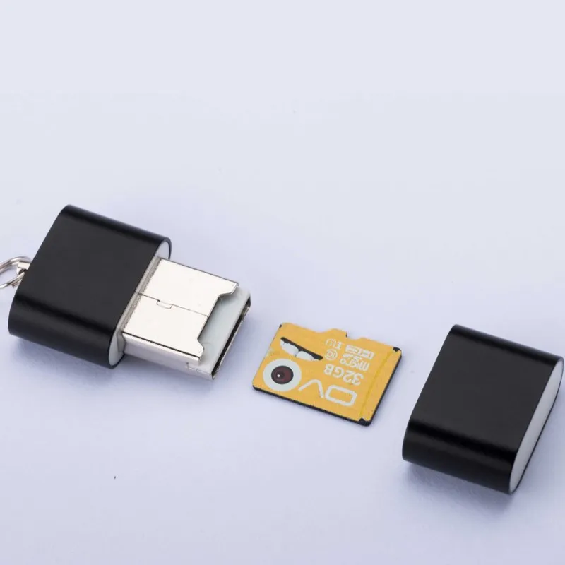 High speed USB 2.0 Interface Micro SD TF T-Flash Memory Card Reader Adapter Lightweight Portable Mini Memory CardReaderWholesale