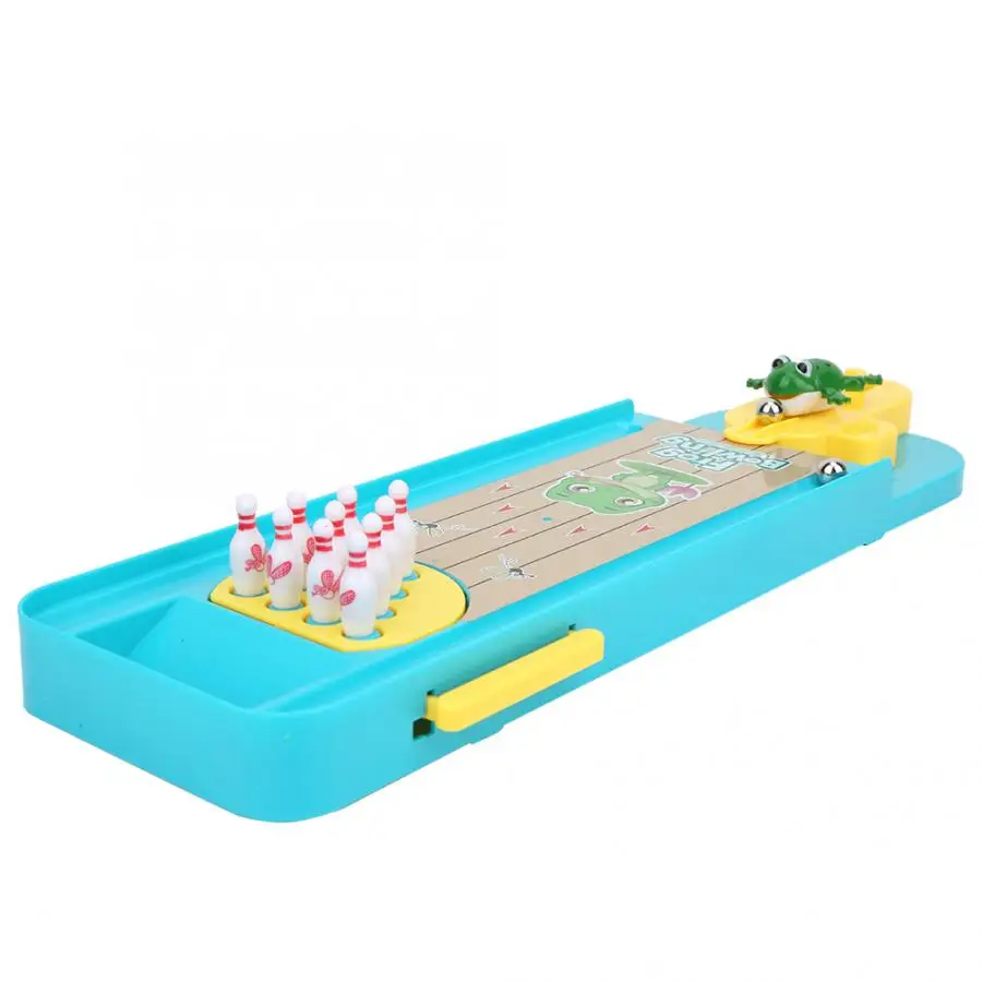 Игрушки для детских спортивных игр мини-Боулинг игра Настольный игровой набор мультяшное животное забавная лягушка Боулинг игра настольная детская обучающая игрушка