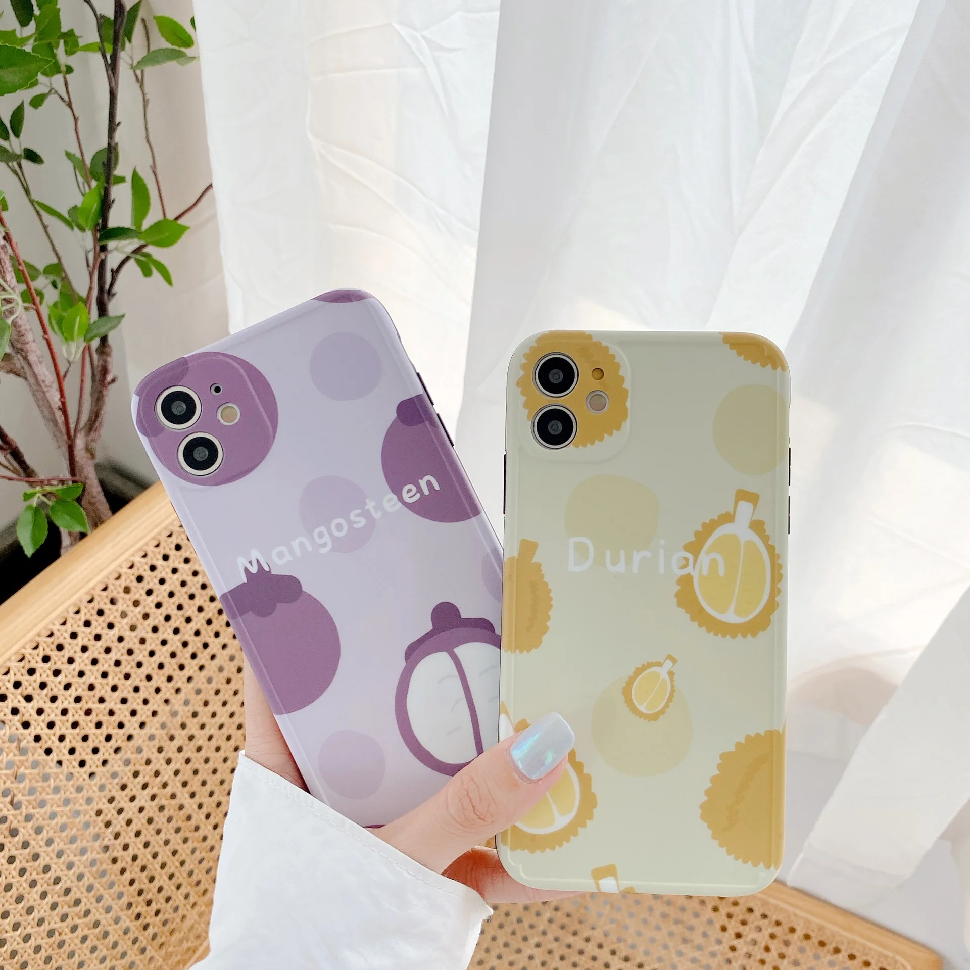 

Durian Mangosteen Mobile Phone Shell iPhone 7 Plus Phone Case iPhone 8plus Case