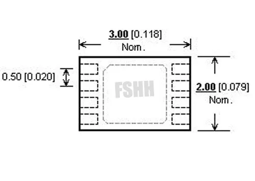 FSHH QFN8 адаптер DFN8 MLF8 WSON8 тестовый шаг гнезда = 0,5 мм Размер = 2 мм* 3 мм