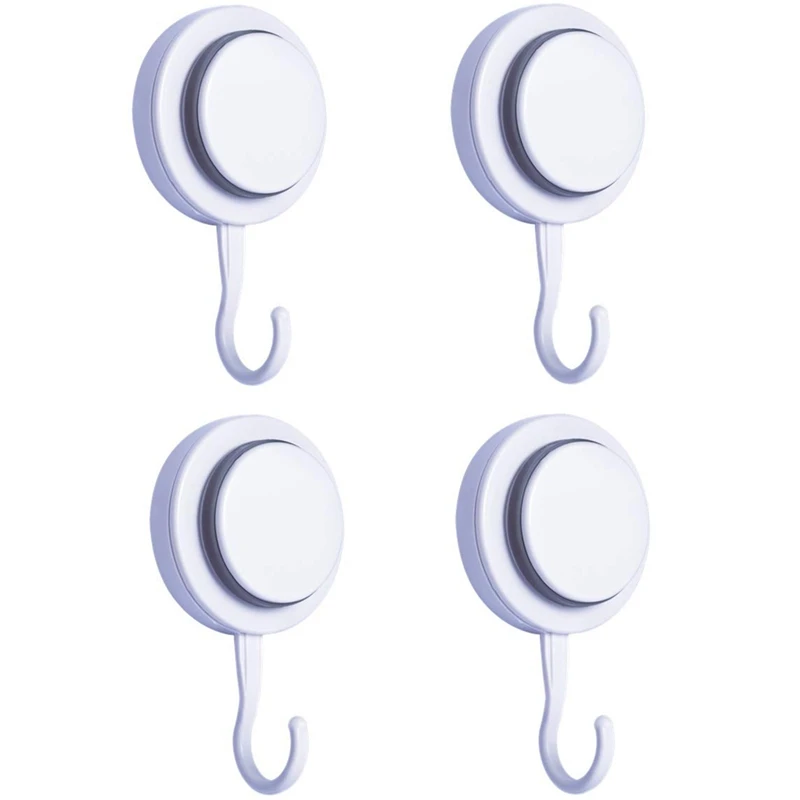 

Powerful Suction Cup Hooks-Organizer Holder for Towel,Robe,Loofah-Waterproof Vacuum Suction Hooks for Shower Bathroom Kitchen Re