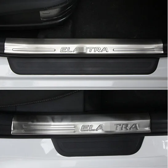 Накладка на дверь из нержавеющей стали нижняя внутренняя 4 шт. для Hyundai Elantra 2016 2017