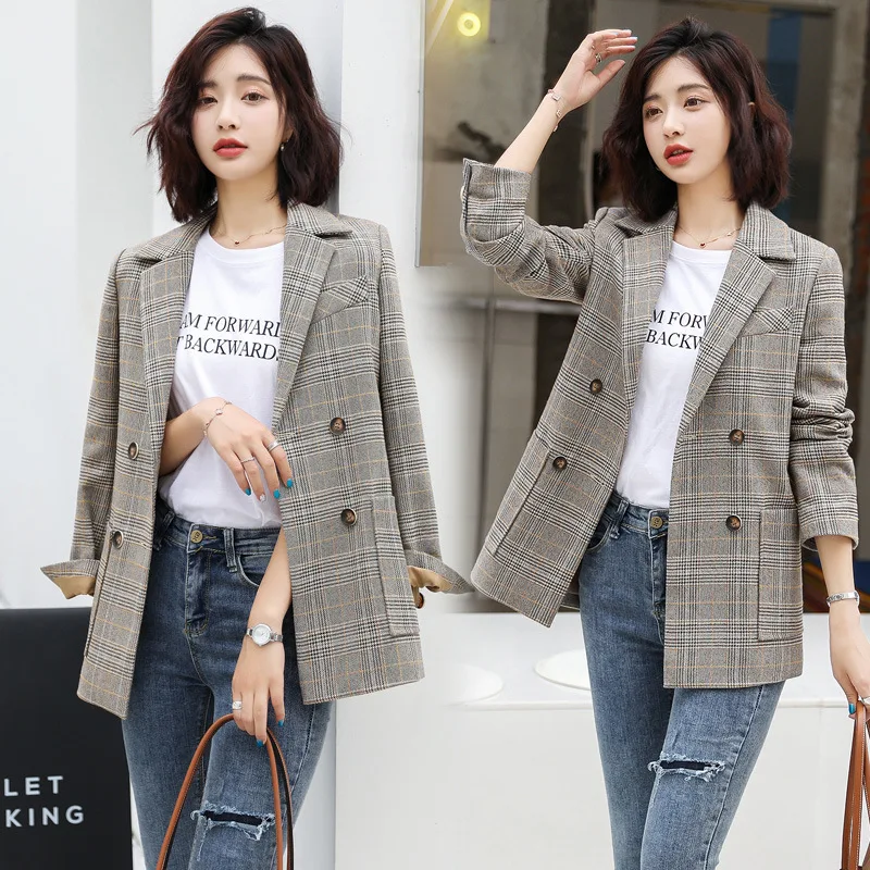 

2019 Autumn New Style Versitile Fashion Waist Hugging Suit Jacket Comfortable Natural Elegant