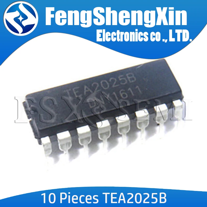 10PCS AUDIO AMP IC ST DIP-16 TEA2025B