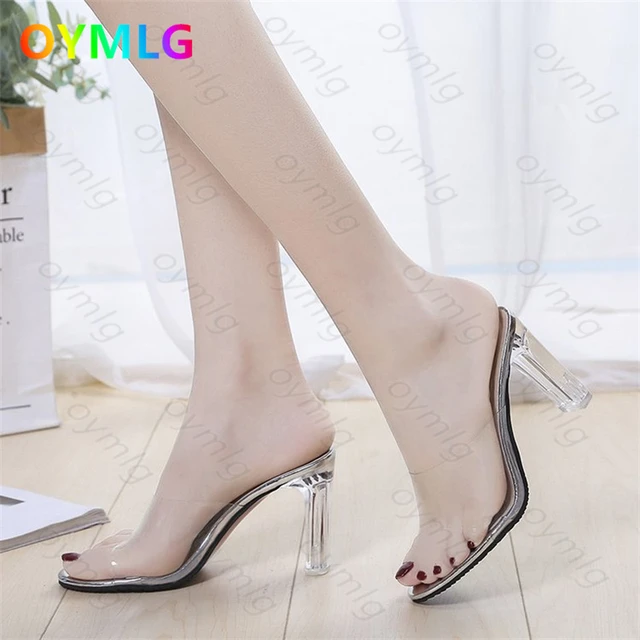 Zapatos transparentes Mujer, Sandalias de tacón alto, Sexy, para boda y playa - AliExpress Mobile