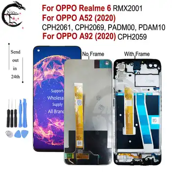 

LCD With Frame For OPPO Realme 6 A52 A92 2020 LCD RMX2001 CPH2069 Display Screen Touch Sensor Digitizer Assembly Realme6 Display