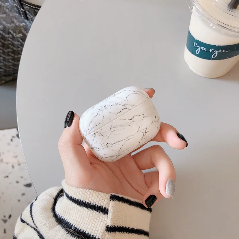 3D мраморный чехол для Airpods Pro, чехол с беспроводной Bluetooth, чехол для airpod 3, милый чехол, чехол для Apple Air Pods Pro, Fundas Coque - Цвет: A2