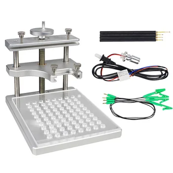 Stainless Steel LED BDM Frame ECU Chip Tuning Bracket with Adapter Set 4 Probe Pens & Mesh for ECU Programmer