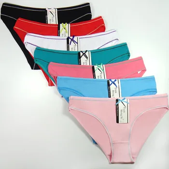 

3 pcs/set Briefs For Women Lingerie High Waist 100% Cotton Panties Breathable Soft Striped Underwear Female Intimates 86843