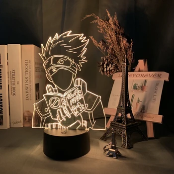 

Practical 3D Anime 7 Colors LED Table Lamp Touch Switch Multi-functional Durable Night Light Gift for Kids Bedroom
