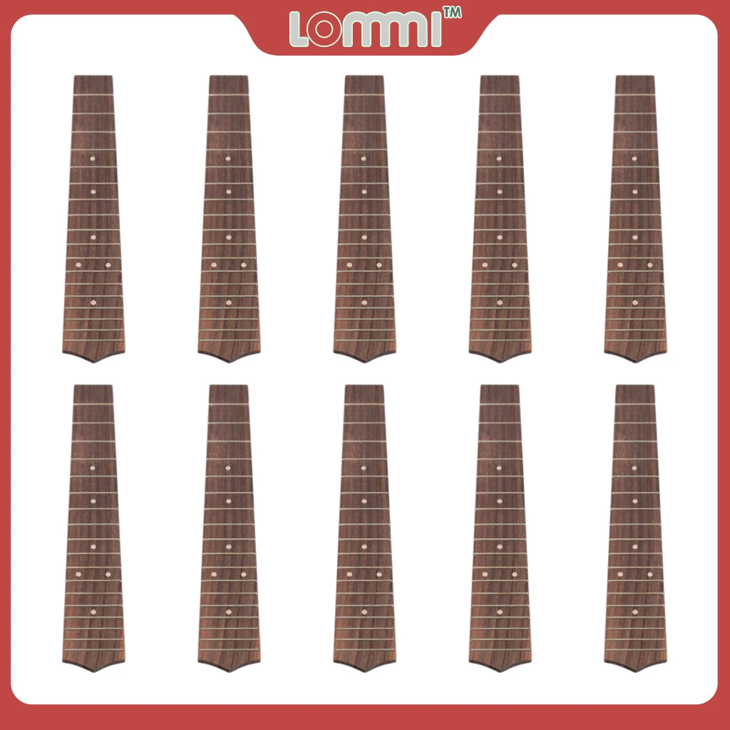 Lommi 10Pcs Tastiera Per Tastiera Ukulele Tenore Per Chitarra Hawaii Da 26 Pollici 18 Tasti Tastiera In Palissandro Accessori Per Parti Di Chitarra