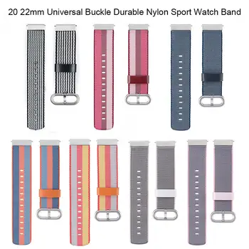 

20mm 22mm Universal Buckle Durable Nylon Sport Watch Band Wrist Straps For Men Women Watchbands Bracelet Accessories