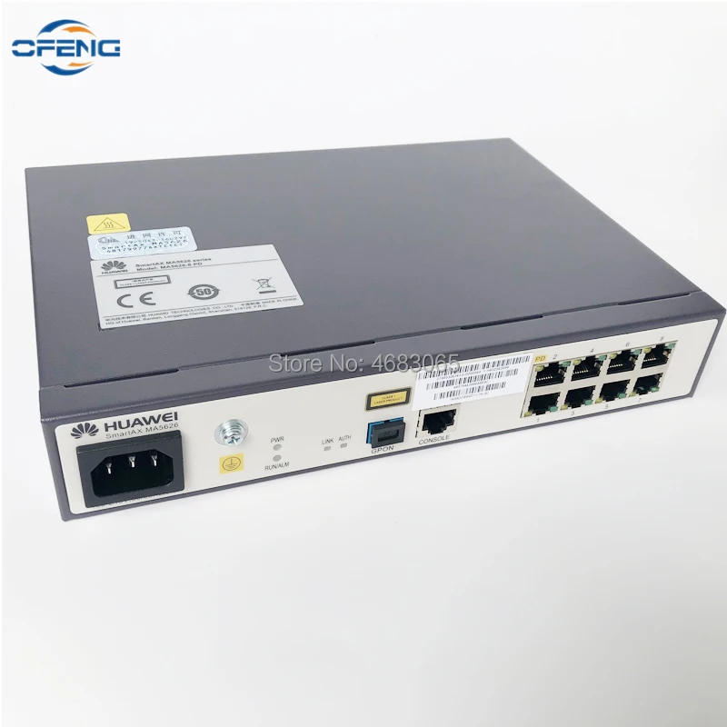 Huawei SmartAX MA5626-8 GPON оборудование удаленного оптического доступа(AC, обратное POE питание, 8FE одиночный GPON uplink оптический сетевой терминал