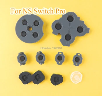 

10sets For NS Pro controller Silicon Button Repair ABXY Cross button conductive rubber pad for Nintend Switch Pro Controller