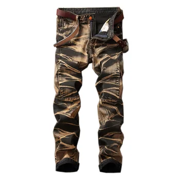 

Jeans Men Four Color Spring Summer Autumn Winter Tide Trousers Straight Retro Pants Hot Sell Hip Hop Streetwear Denim
