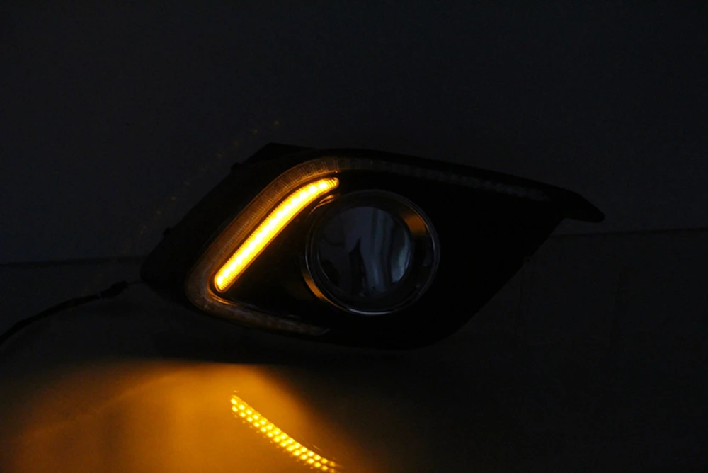 CSCSNL 2 шт. DRL для Mazda 3 Мазда 3 Axela светодиодный дневные ходовые огни Дневной светильник противотуманная фара с сигналом поворота светильник