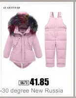 Коллекция года, модный пуховик для девочек теплое Детское пальто, парка детская одежда с натуральным мехом для подростков утепленная верхняя одежда зимняя одежда для холодной зимы