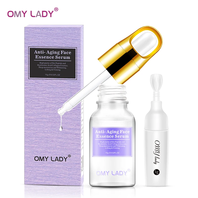 2 шт. OMY LADY Argireline эссенция для лица Сыворотка для лица + крем для век морщин антивозрастной черный круг Увлажняющий против отечности