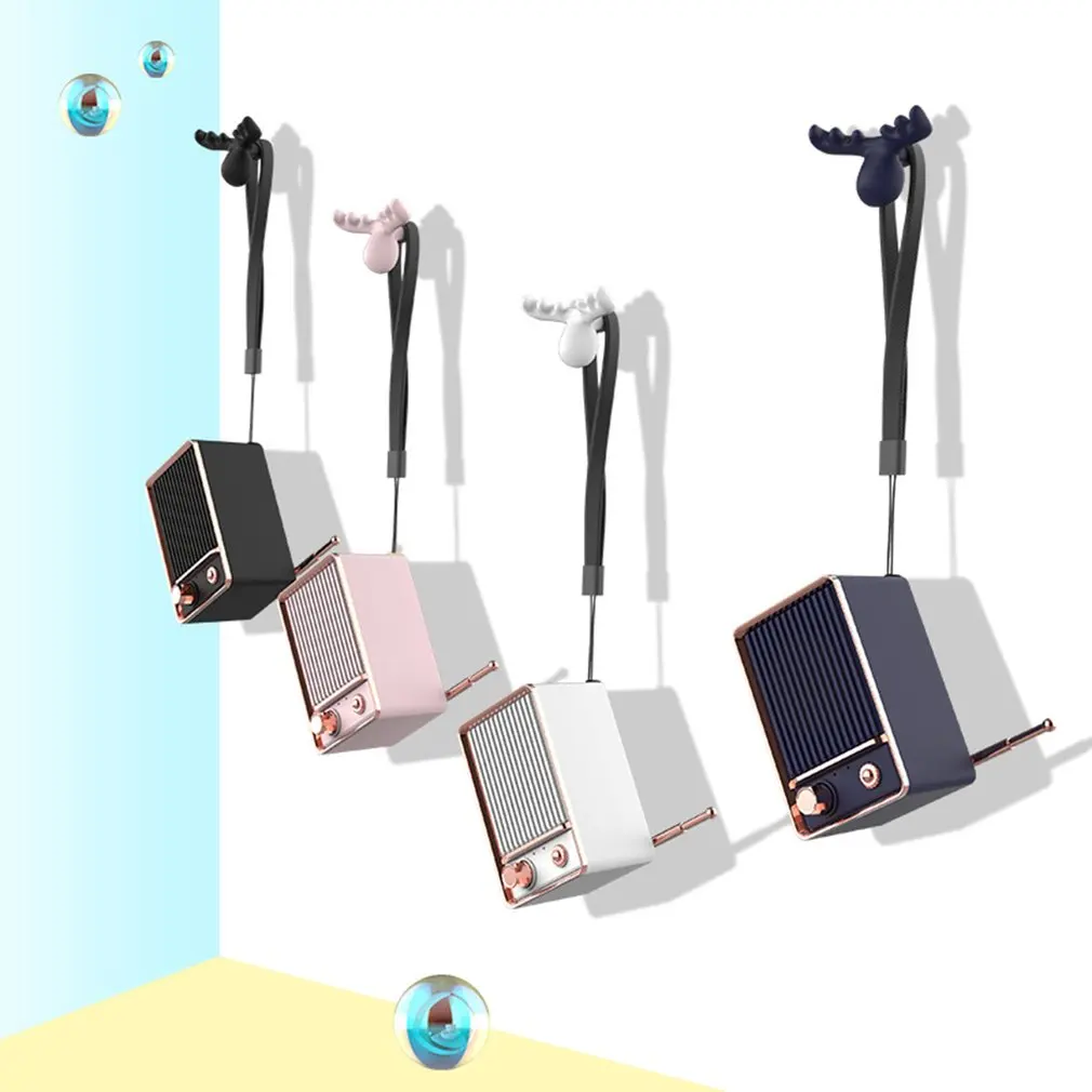 Retro TV Shape Wireless Speaker Mini Multi-function Small Stereo 900mAh Battery Wireless Speaker Exquisite