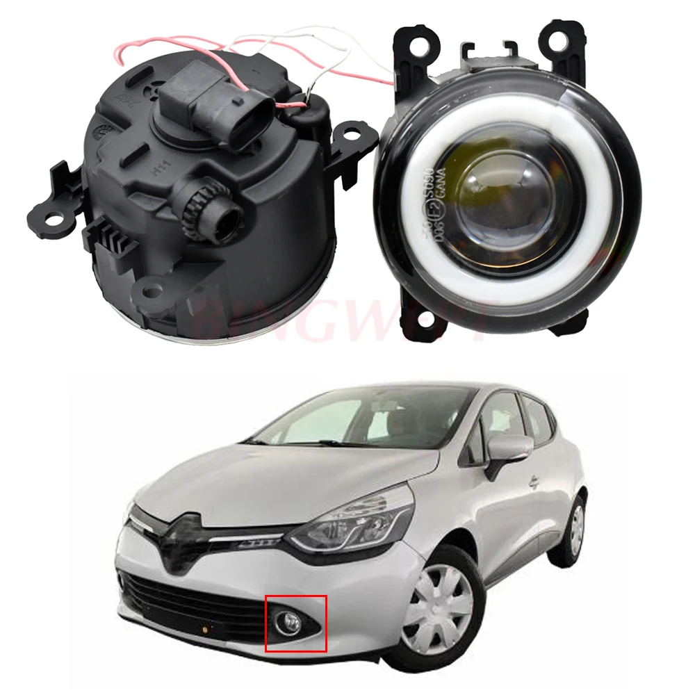 2 шт. для Renault Clio IV 2012-2019 автомобильный 30 Вт передний бампер светодиодный