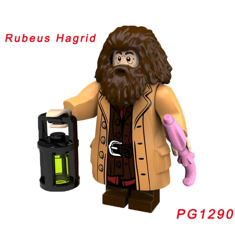 pg1290 Для Harri Magic Series фигурка Фантастические звери рубеус Хагрид Минерва МакГонагалл проф Квиррелл Северус Снейп строительный блок - Цвет: pg1290