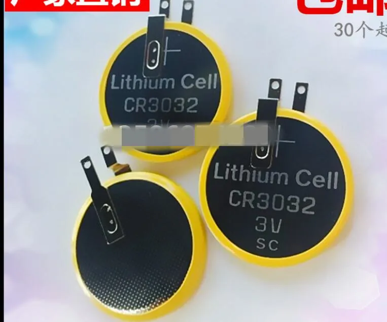 2PCS CR3032 3V Solder Foot Button Battery Lithium Electronics CR 3032 | Электроника