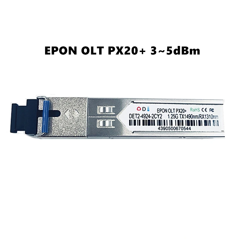 EPON OLT оптический приемопередатчик FTTH PX 20+ 20++ SFP модуль для OLT 1,25G 1490/1310nm 3-7dBm Ethernet SC OLT - Цвет: 20P1
