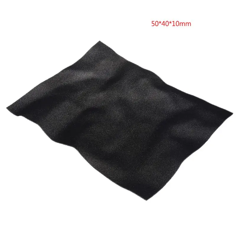 DIY 컴퓨터 먼지 필터 메쉬 PC 케이스 팬 쿨러, 500x400x3/5MM, 방진 커버 스폰지 60PPI 블랙