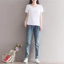 Зимние брендовые джинсы женские шаровары модные брюки длинные винтажные джинсы с карманами размера плюс джинсы бойфренды Женские джинсовые штаны JR99