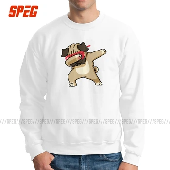 

Men's Dabbing Pug Hip Hop Dabbing Dog Hoodies Funny Sweatshirt 100% Cotton Classic Pullover Apparel