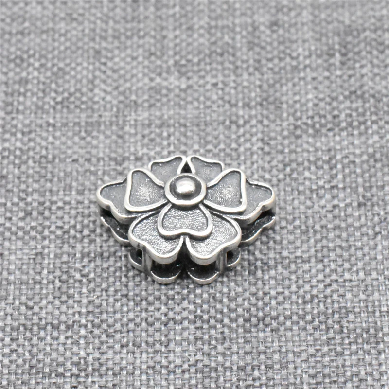 

4pcs of 925 Sterling Silver Flower Bow Knot Beads for Bracelet Necklace
