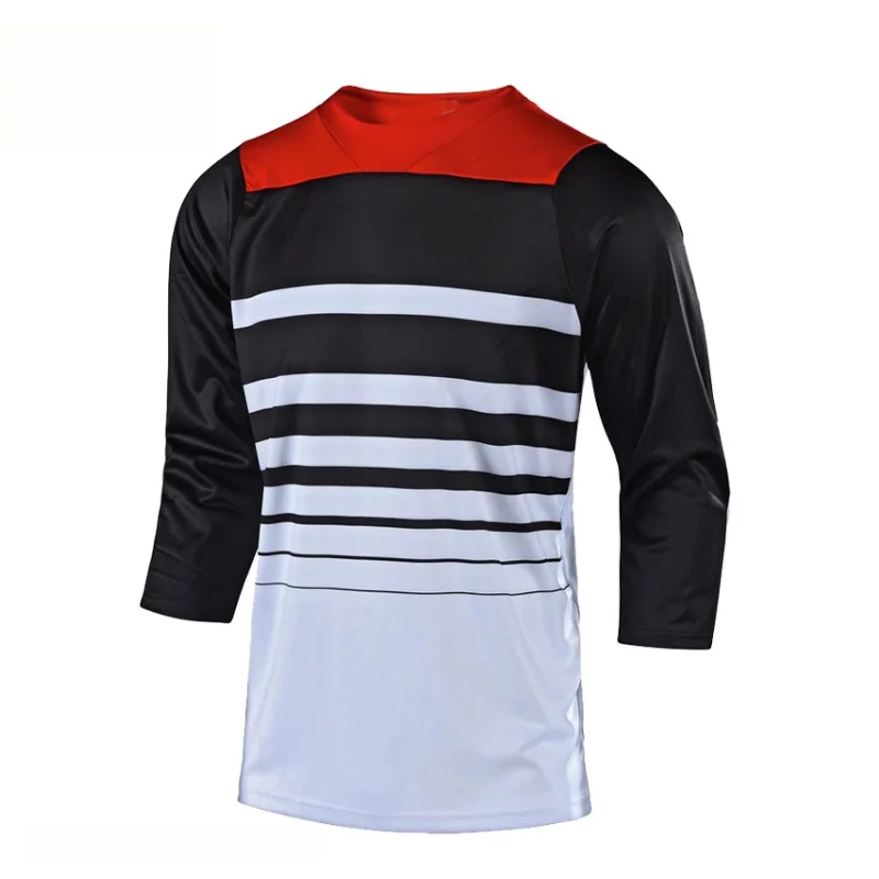 

2019 Quick Dry MX Bike Motocross Jersey BMX DH MTB TShirt Clothes 3/4 Sleeve MTB Breathable Quick Drying Enduro Jersey