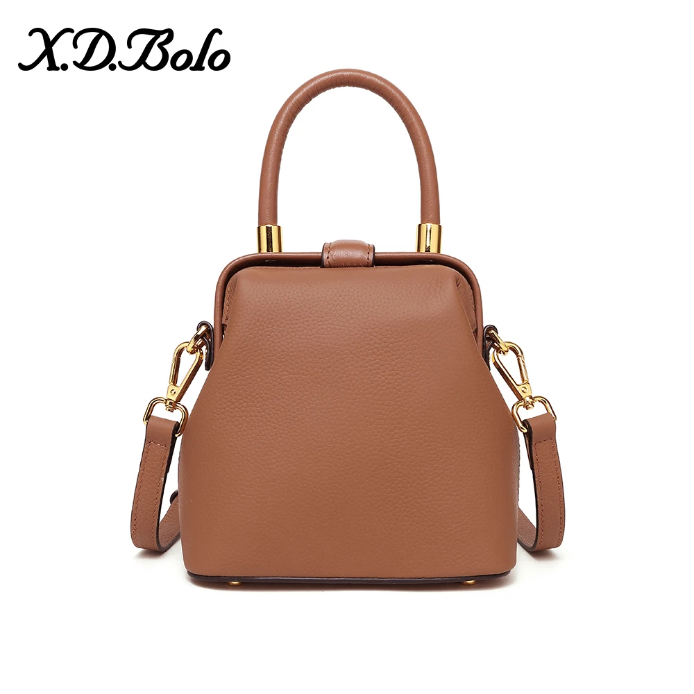 

XDBOLO Genuine Leather Women Bag Women's Handbag Shoulder Lady's Messenger Bag Luxury Designer Crossbody Bags For Women Totes