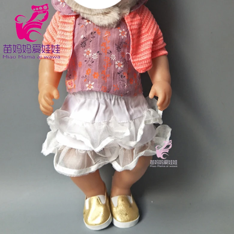 A18 43 см для ухода за ребенком для мам baby doll зимнее платье шляпа также подходит для 18-дюймовой куклы комплекты с платьем для маленьких девочек; рождественские подарки на день рождения - Цвет: A18